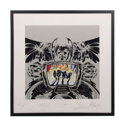 421. Phil Lynott, Scott Gorham, Brian Downey, Darren Wharton, Damon Johnson and Marco Mendoza-Autographed Limited-Edition Jailbreak Lithograph ### THIN LIZZY