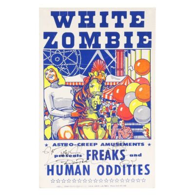 426. Rob Zombie, Sean Yseult, Jay Yuenger and John Tempesta-Autographed "Electric Head, Part 2 (The Ecstasy)" Music Video Poster ### WHITE ZOMBIE