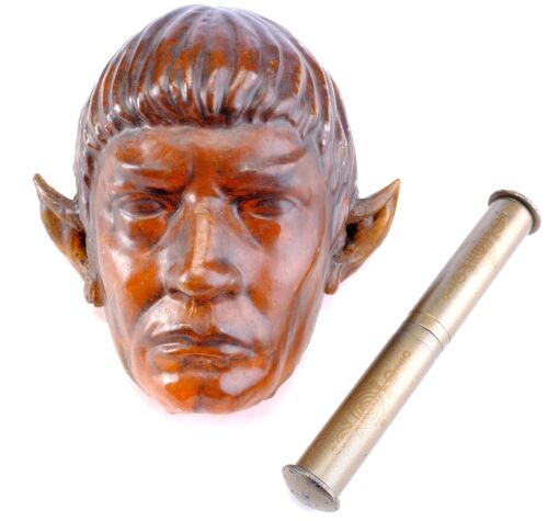 Lot #62: Vulcan Crypt Mask and Empty Diploma Tube ### STAR TREK: DISCOVERY (TV SERIES, 2017-2024)