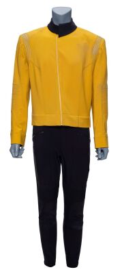 Lot #128: Men's Starfleet Command Uniform with Gold Tunic ### STAR TREK: DISCOVERY (T.V. SERIES, 2019)/STAR TREK: SHORT TREKS (T.V. SERIES, 2019)