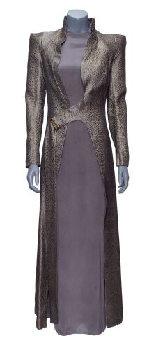 Lot #265: President T'Rina's (Tara Rosling) Gold Filigree Dress ### STAR TREK: DISCOVERY (TV SERIES, Lot #265: President T'Rina's (Tara Rosling) Gold Filigree Dress ### STAR TREK: DISCOVERY (TV SERIES,