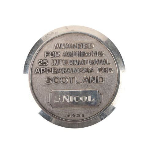 39. Steve Nicol's Medal for 25 Scotland Caps, 1991 ### STEVE NICOL COLLECTION, THE