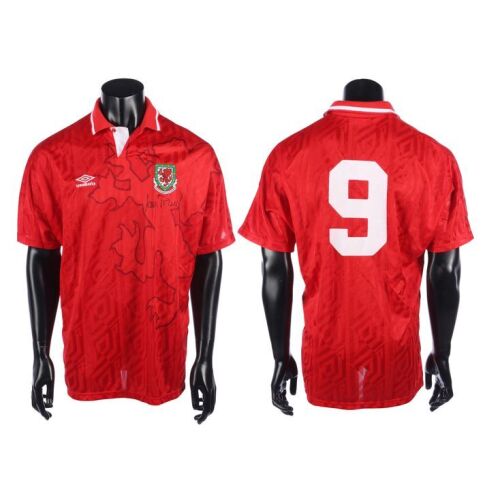 46. Ian Rush's Match-Worn and Autographed Wales Shirt, 1992-94 ### STEVE NICOL COLLECTION, THE