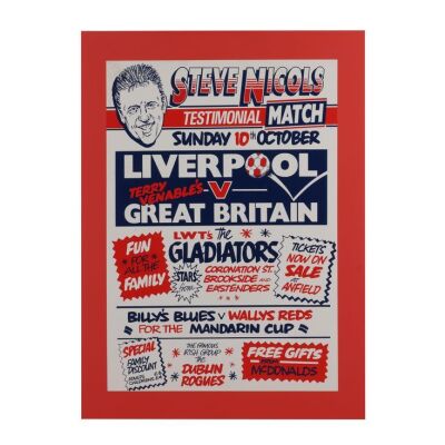 47. Steve Nicol's Testimonial Match Poster, 1993 ### STEVE NICOL COLLECTION, THE