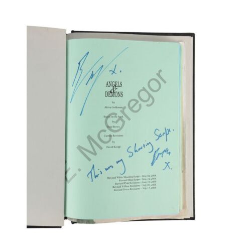 17. Ewan McGregor's Autographed Bound Shooting Script ### ANGELS AND DEMONS (2009)