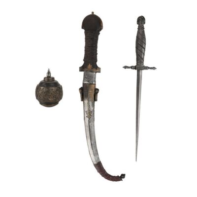 23. Ojeda's (Hovik Keuchkerian) Dagger, Joseph Lynch's (Brendan Gleeson) Stunt Smoke Bomb and Curved Jambiya ### ASSASSIN'S CREED (2016)