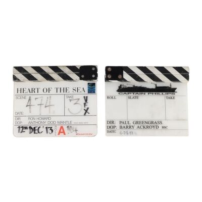 73. Pair of Clapperboards ### CAPTAIN PHILLIPS (2013)/IN THE HEART OF THE SEA (2015)
