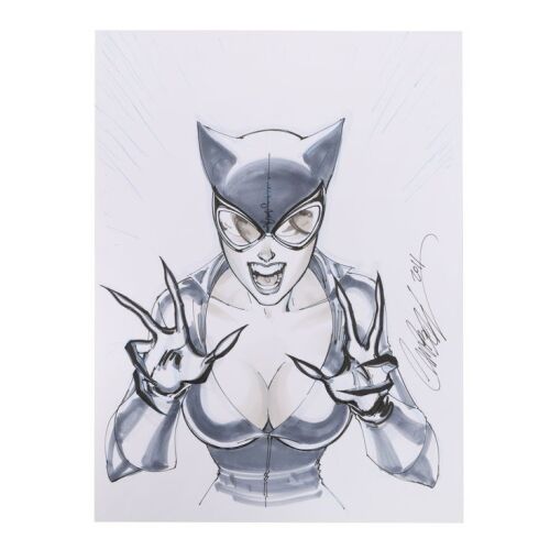 93. J. Scott Campbell Hand-Illustrated Catwoman Original Commission Artwork ### DC COMICS