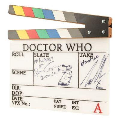 101. Peter Capaldi and Jenna Coleman-Autographed Clapperboard ### DOCTOR WHO (TV SERIES, 2005-2022)
