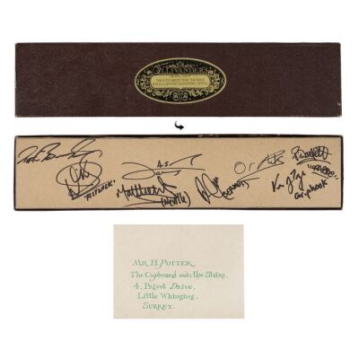 166. Cast-autographed Ollivander's Wand Box and Printed Acceptance Letter ### HARRY POTTER AND THE PHILOSOPHER'S STONE (2001)