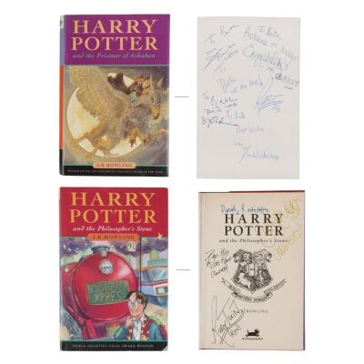 171. Cast-Autographed Philosopher's Stone and Prisoner of Azkaban Hardback Books ### HARRY POTTER FRANCHISE (1997 - 2011)