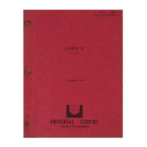225. Hairstylist Philip Leto's Final Draft Script ### JAWS 2 (1978)