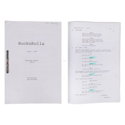 323. Matt King's Hand-Annotated Bound Script ### ROCKNROLLA (2008)