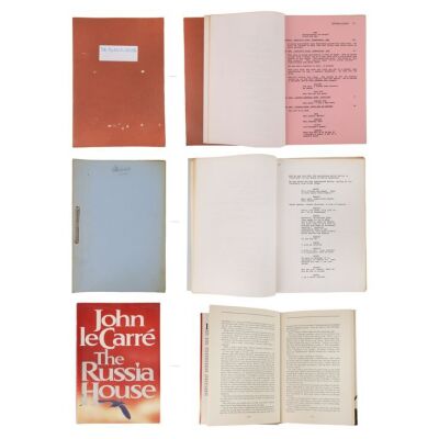 328. Pair of Scripts and John le Carr&Atilde;&fnof;&Acirc;&copy;-Autographed Book ### RUSSIA HOUSE, THE (1990)