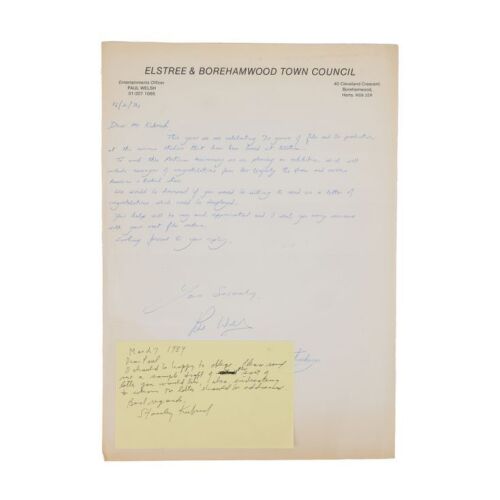 338. Stanley Kubrick Hand-Signed Note ### STANLEY KUBRICK