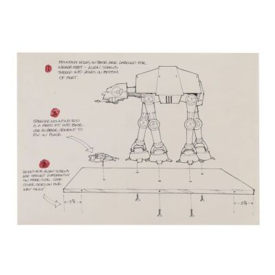357. Hand-Drawn AT-AT Model Crew Gift Design ### STAR WARS: THE EMPIRE STRIKES BACK (1980)