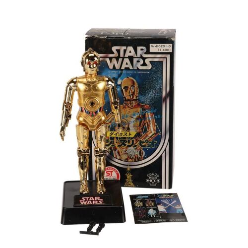 372. Anthony Daniels Collection: Action Figure, Vintage Takara Diecast C-3PO Rocket-Firing Figure and Vintage Slide Projector Set ### ANTHONY DANIELS