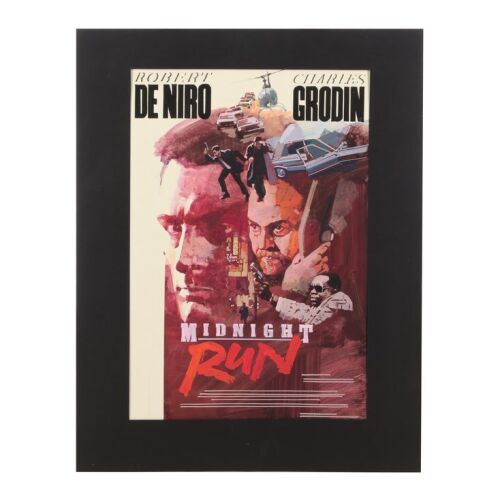528. The Brian Bysouth Collection: Mike Bell's British Quad Concept Artwork; 49 cm x 65 cm (19.5" x 25.5"), Rendered on illustration board with protective paper layer. ; Brian Bysouth ### MIDNIGHT RUN (1988)