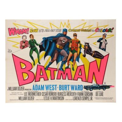 548. British Quad; 102 cm x 76 cm (40" x 30"), Very Good+ Folded; Tom Chantrell ### BATMAN (1966)