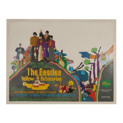 556. British Quad; 102 cm x 76 cm (40" x 30"), Good- Linen-Backed; Heinz Edelmann ### YELLOW SUBMARINE (1968)