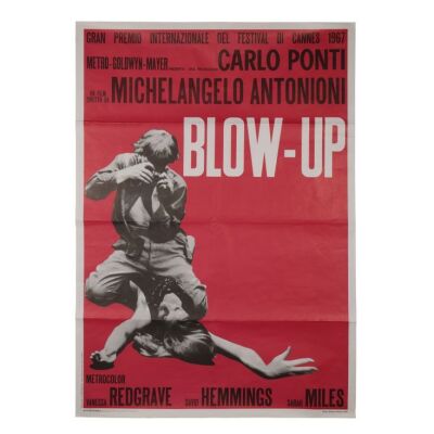 566. Italian Two-Fogli; 99.5 cm x 140 cm (39.25" x 55"), Very Fine+ Folded; Unknown Artist ### BLOW UP (1966)
