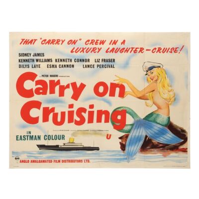 582. British Quad; 102 cm x 76 cm (40" x 30"), Fine+ Folded; Unknown Artist ### CARRY ON CRUISING (1962)