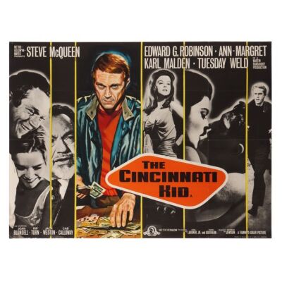 588. British Quad; 102 cm x 76 cm (40" x 30"), Fine+ Folded; Unknown Artist ### CINCINNATI KID, THE (1965)