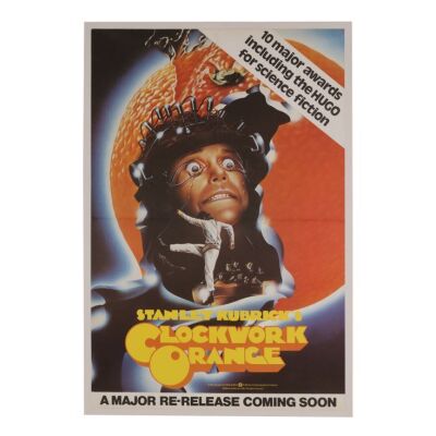 591. British Double-Crown; 51 x 76 cm (20" x 30"), Very Fine Linen-Backed; Unknown Artist ### CLOCKWORK ORANGE, A (1971)