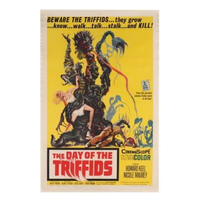 599. US One-Sheet; 69 cm x 104 cm (27" x 41"), Very Good Linen-Backed; Joseph Smith ### DAY OF THE TRIFFIDS (1962)