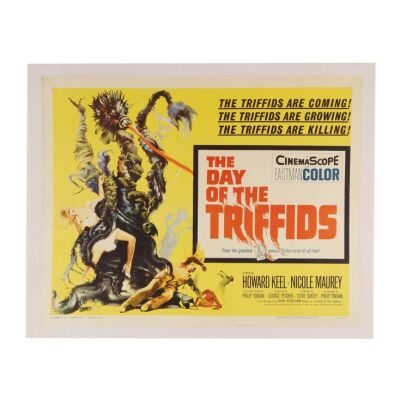 600. US Half-Sheet; 72 x 56 cm (28.25" x 22"), Very Fine Linen-Backed; Joseph Smith ### DAY OF THE TRIFFIDS (1962)