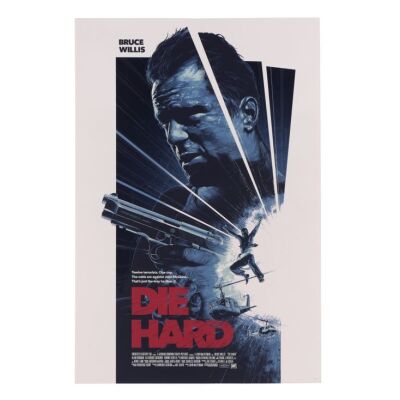 607. Signed and Hand-Numbered Limited Edition Print; 61 x 91 cm (24" x 36"), Near Mint- Rolled; Grzegorz "Gabz" Domaradzki ### DIE HARD (1988)