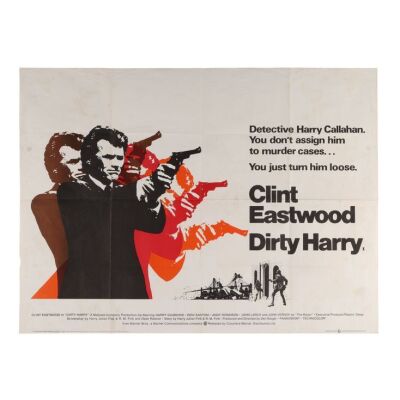 609. British Quad; 102 cm x 76 cm (40" x 30"), Good Folded; Bill Gold ### DIRTY HARRY (1971)