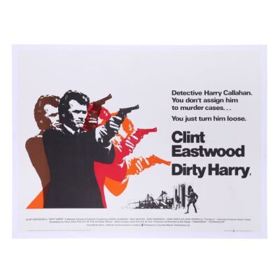 610. British Quad; 102 cm x 76 cm (40" x 30"), Very Fine- Linen-backed; Bill Gold ### DIRTY HARRY (1971)