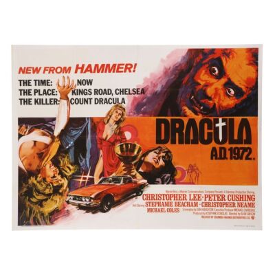 612. British Quad; 102 cm x 76 cm (40.25" x 30"), Near Mint- Folded; Tom Chantrell ### DRACULA A.D. 1972 (1972)