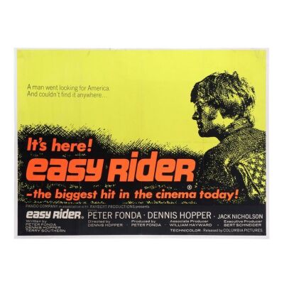 617. British Quad; 102 cm x 76 cm (40" x 30"), Fine- Linen-Backed; Unknown Artist ### EASY RIDER (1969)