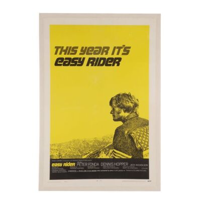 618. US One-Sheet; 69 cm x 104 cm (27" x 41"), Fine- Linen-Backed; Unknown Artist ### EASY RIDER (1969)