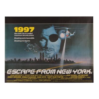 624. British Quad; 102 cm x 76 cm (40" x 30"), Near Mint Rolled; Rene Ferracci ### ESCAPE FROM NEW YORK (1981)