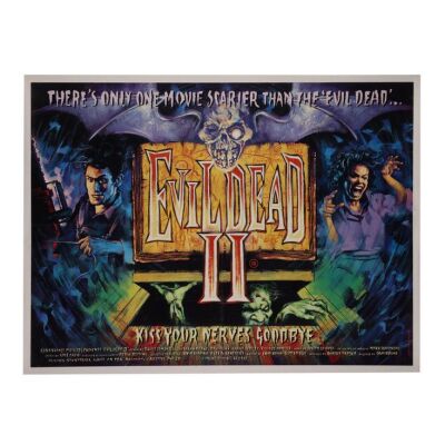 625. British Quad; 102 cm x 76 cm (40" x 30"), Very Fine+ Linen-Backed; Graham Humphreys ### EVIL DEAD II (1987)