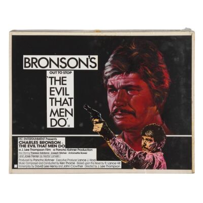 626. Original British Quad Final Artwork; 75 cm x 57 cm (29.5" x 22.5"), Eric Pulford ### EVIL MEN THAT DO, THE (1984)