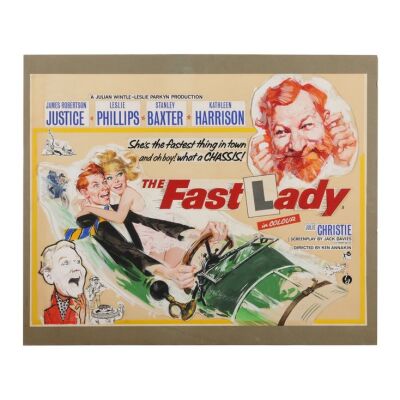 630. Original Final British Quad Artwork; 84 cm x 68.5 cm (33" x 27"), Renato Fratini ### FAST LADY, THE (1962)