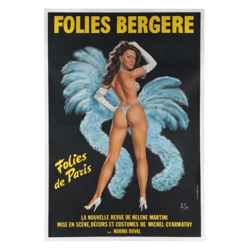 639. French Stage Poster; 99 x 149 cm (39" x 58.5"), Fine Linen-Backed; Alain Aslan ### FOLIES BERGERE