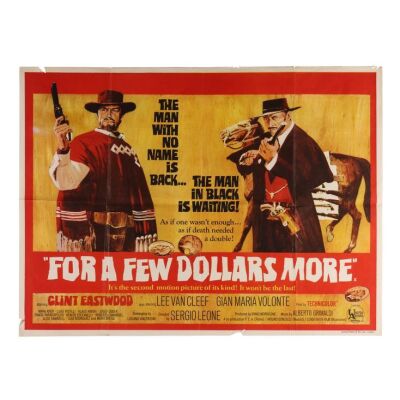 640. British Quad; 102 cm x 76 cm (40" x 30"), Fine+ Folded; David Blossom ### FOR A FEW DOLLARS MORE (1965)
