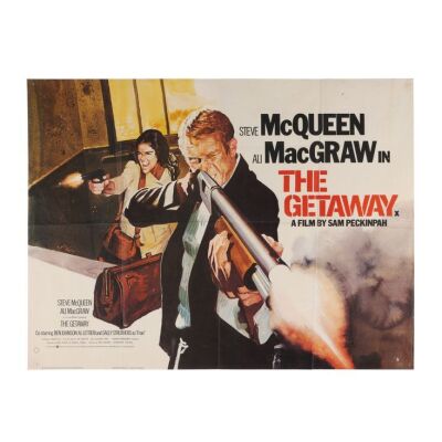 649. British Quad; 102 cm x 76 cm (40" x 30"), Fine- Folded; Arnaldo Putzu ### GETAWAY, THE (1972)