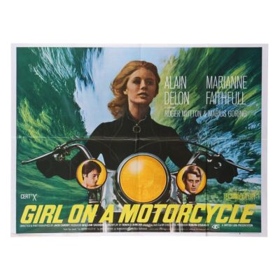 651. British Quad; 102 cm x 76 cm (40" x 30"), Very Fine+ Folded; ### GIRL ON A MOTORCYCLE (1968)