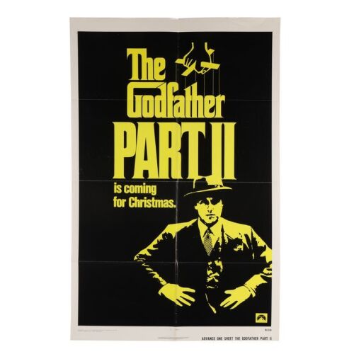 652. Advance US One-Sheet; 68 x 104 cm (27" x 41"), Fine+ Folded; Unknown Artist ### GODFATHER PART II, THE (1974)