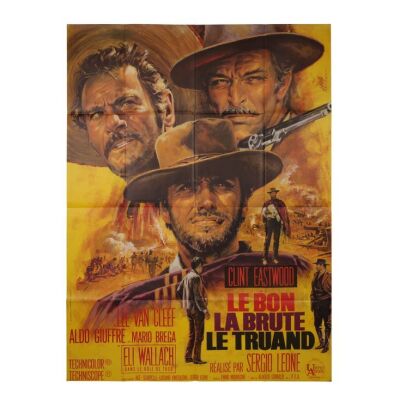 654. French Grande Affiche; 117 cm x 156 cm (46" x 61"), Near Mint- Folded; Jean Mascii ### GOOD, THE BAD AND THE UGLY, THE (1966)