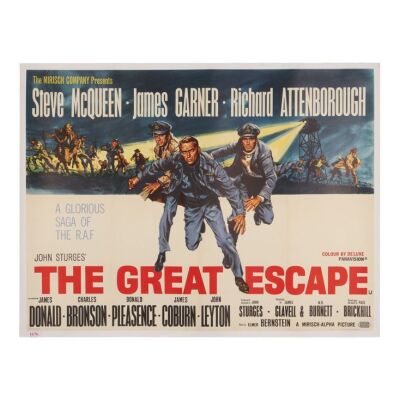 665. British Quad; 102 cm x 76 cm (40" x 30"), Very Fine+ Linen-Backed; Frank McCarthy ### GREAT ESCAPE, THE (1963)
