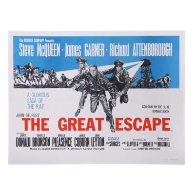 666. British Quad; 102 cm x 76 cm (40" x 30"), Fine+ Linen-backed; Frank McCarthy ### GREAT ESCAPE, THE (1963)