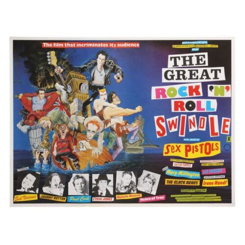 668. British Quad; 102 cm x 76 cm (40" x 30"), Near Mint Rolled; M. Hirsch ### GREAT ROCK 'N' ROLL SWINDLE, THE (1980)
