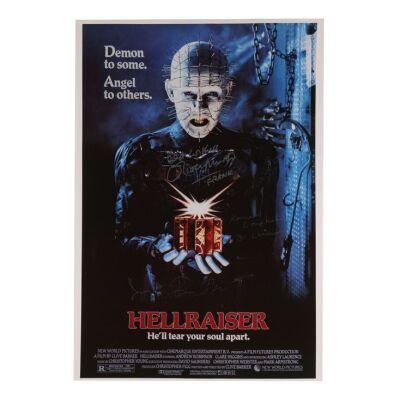 674. Doug Bradley, Sean Chapman and Kenneth Cranham-Autographed US One-Sheet; 69 cm x 99 cm (27" x 39"), Fine Rolled; Pulse Advertising ### HELLRAISER (1987)